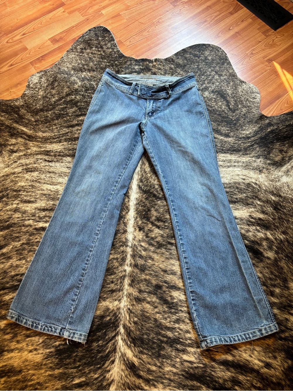 JouJou Vintage Y2K Low Rise Flare Bareback Jeans, Size 11/12